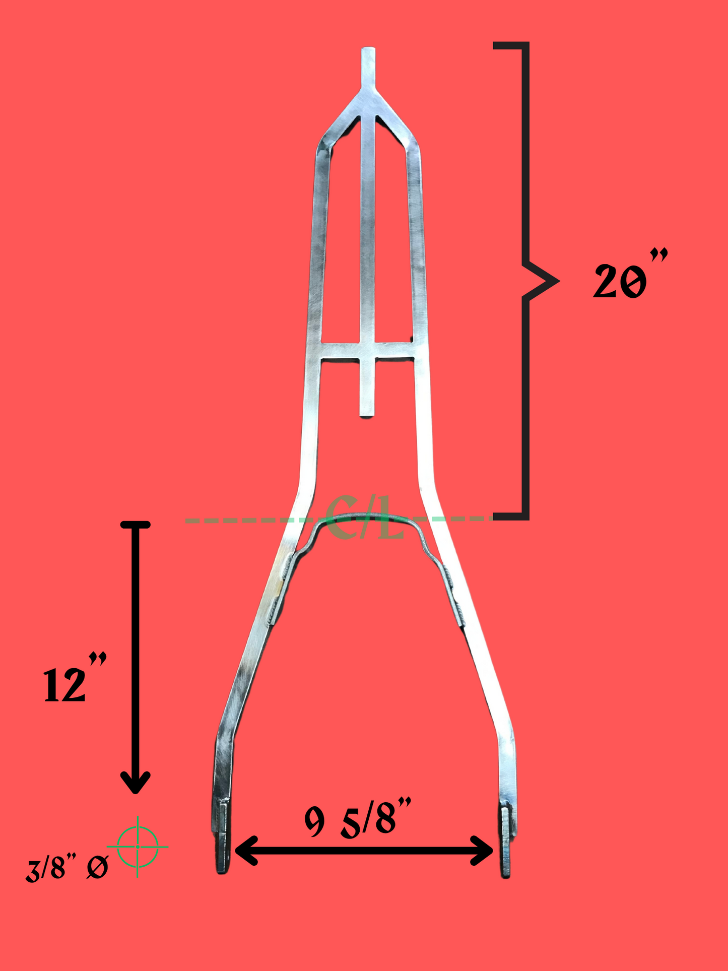 Jeanne D'Arc Hardtail Sissy Bar