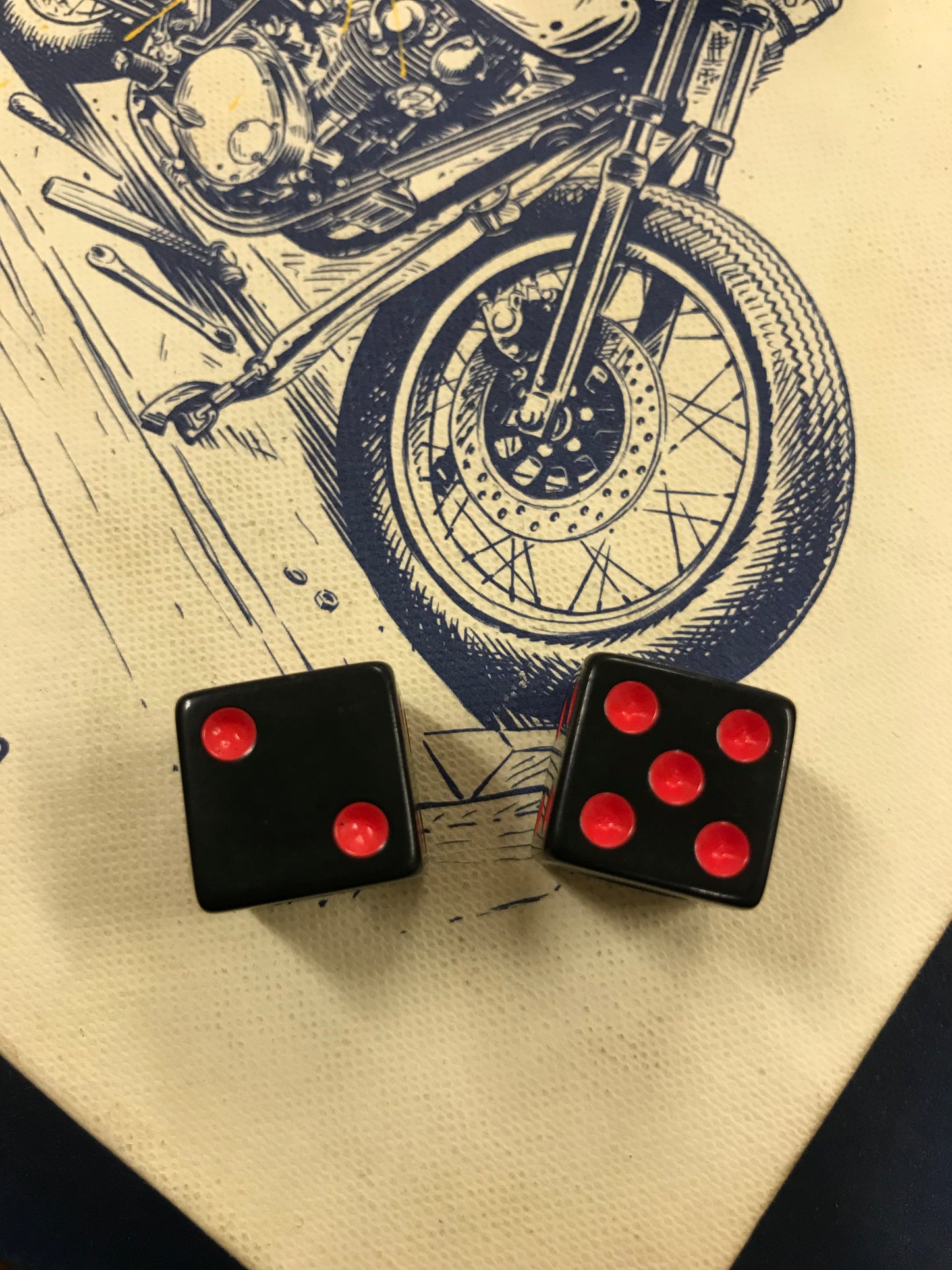 Neon Black Dice Valve Stem Caps