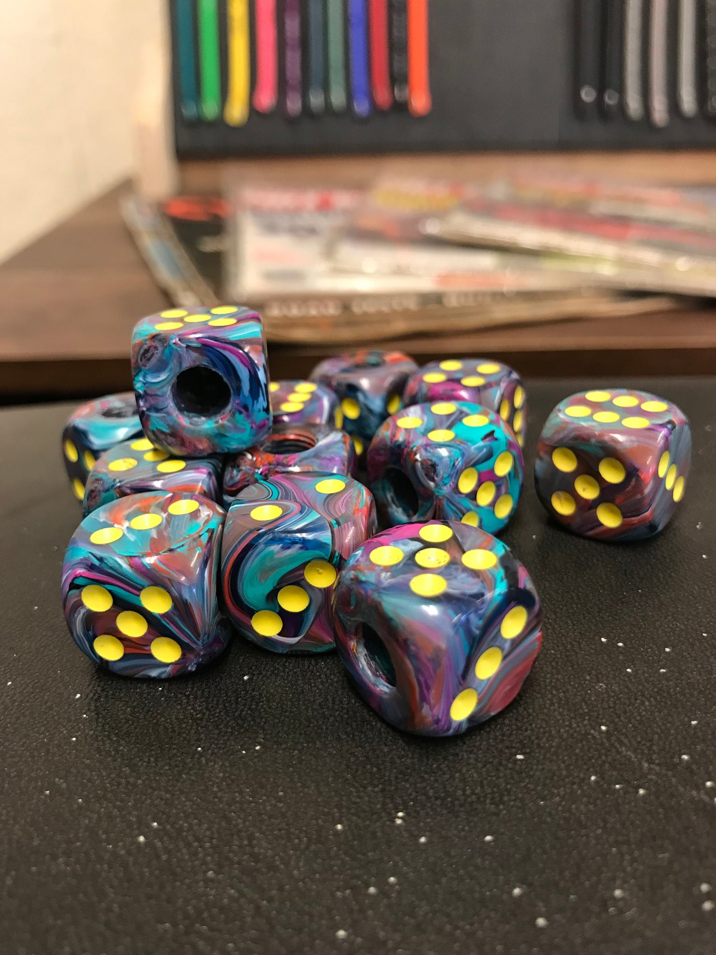Space Odyssey Dice Valve Stem Caps
