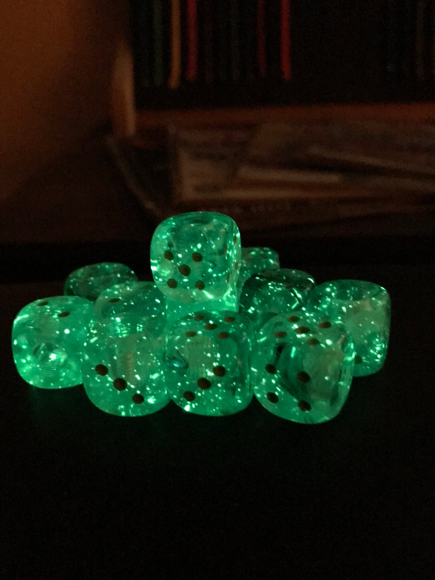 Glow in the Dark Dice Valve Stem Caps