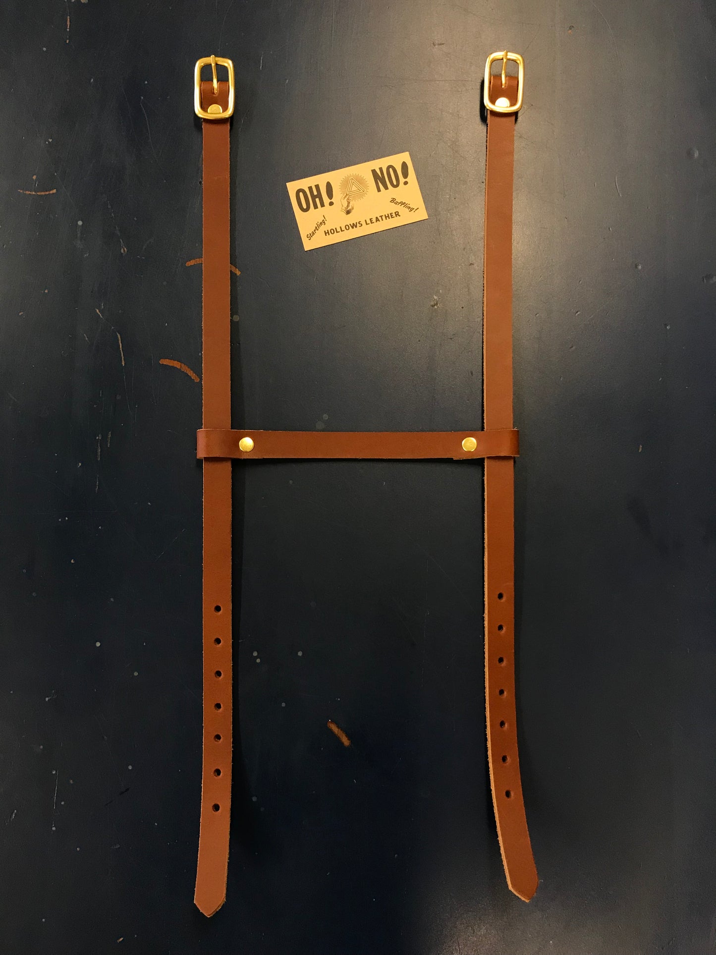 Blanket Roll - Brown Leather