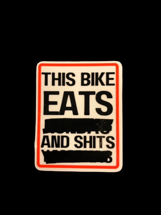 This Bike Eats - Sticker