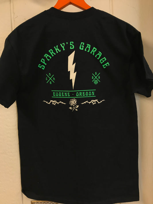 Sparky’s Tee - Skate Trash Green