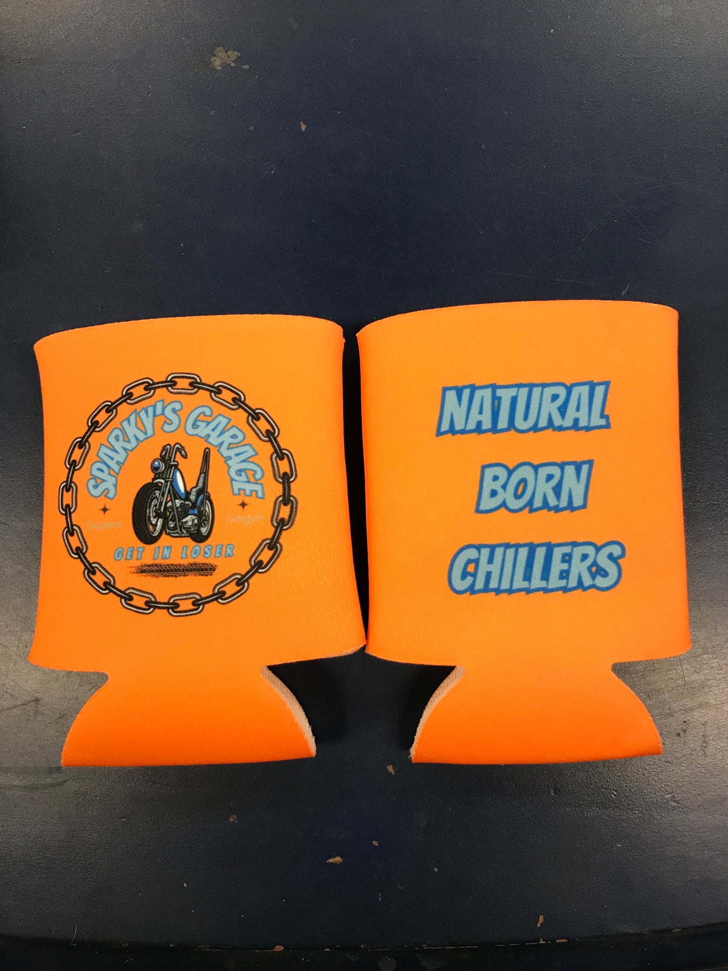 Sparky’s Koozie - Natural Born Chillers *Neon Orange*